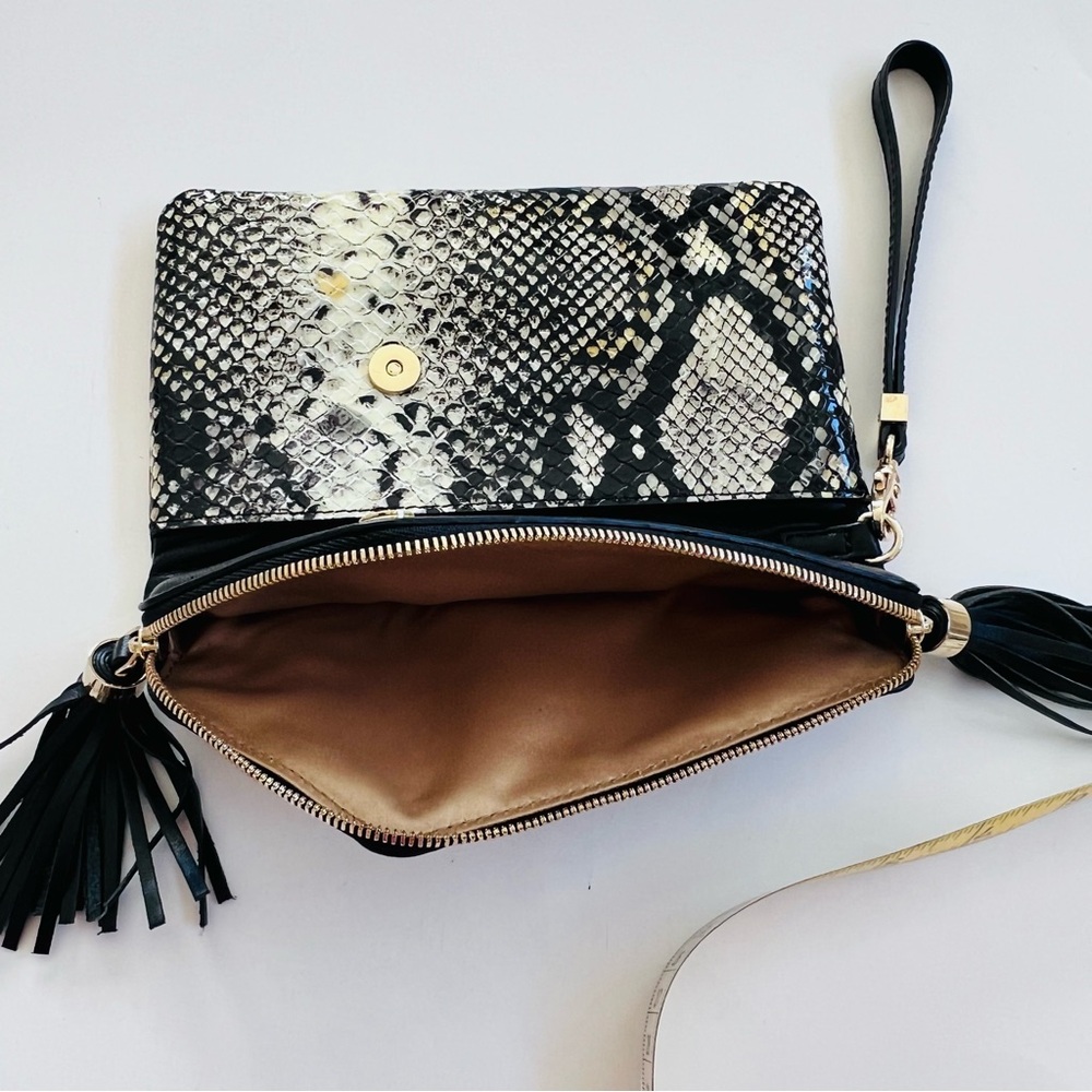 Henry Bendel NY snakeskin wristlet clutch bag - Picture 6 of 14